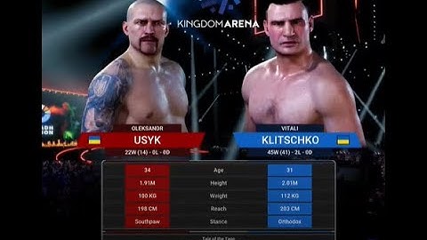 Oleksandr Usyk 🆚 Vitali Klitschko ( Simulation on PS5🥊UNDISPUTED )