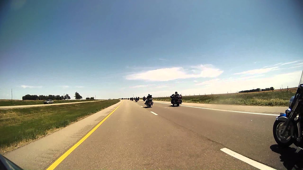 RFTW 2012 Central Route Day 5 Pack Heading towards Junction City on I70