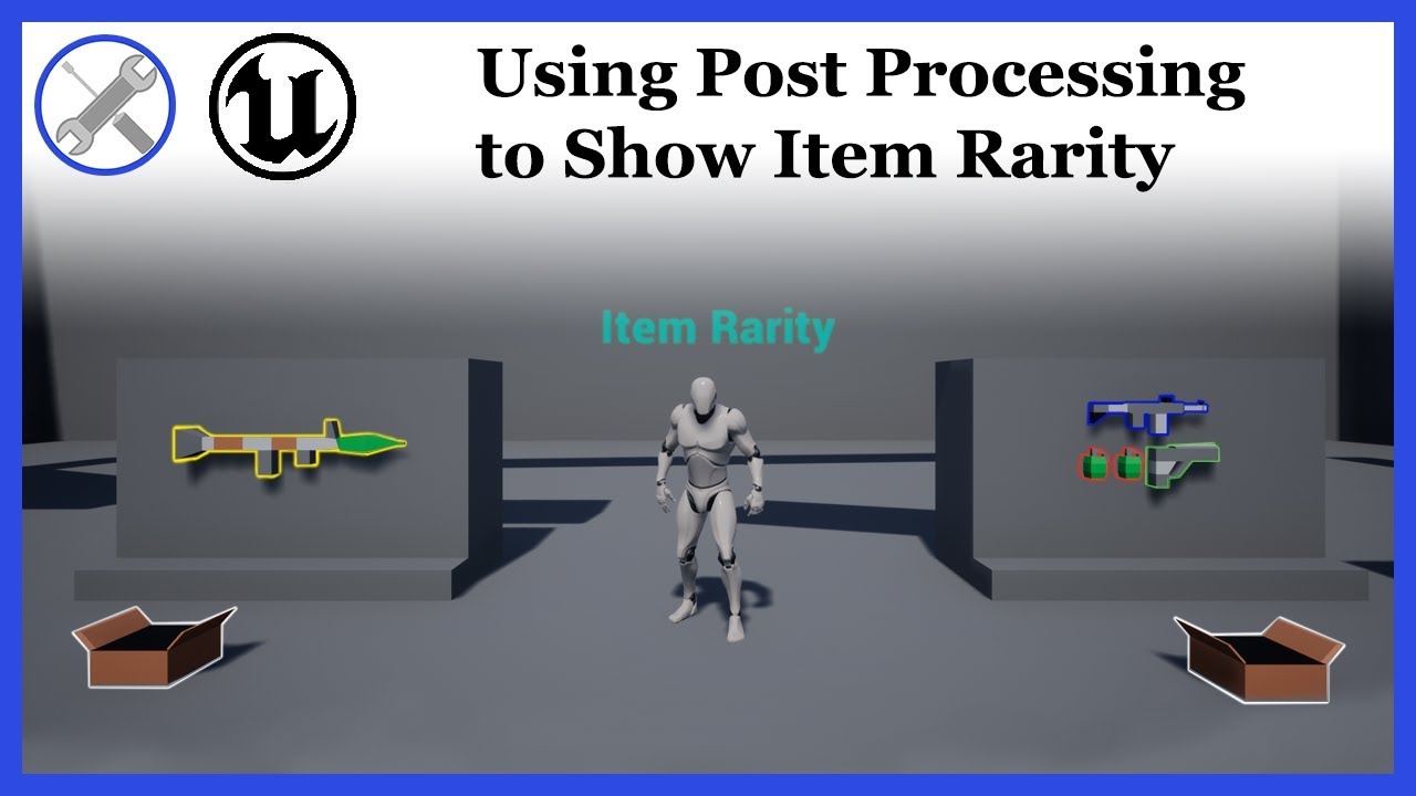 Unreal Engine Mechanics | Post Process Item Rarity - YouTube