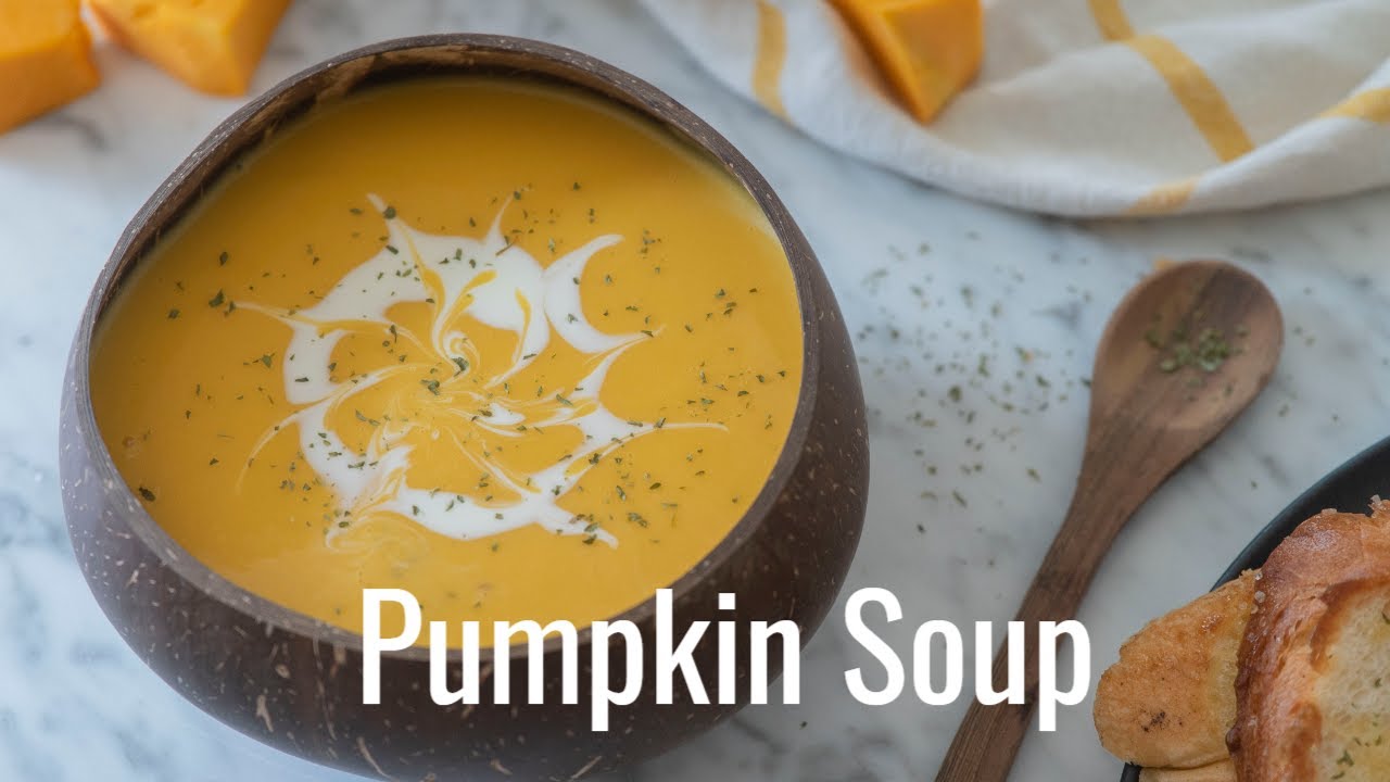 Hướng dẫn Cách nấu súp bí đỏ – Pumpkin Soup | Súp Bí Đỏ Kem Tươi | Cách Nấu Súp Bí Đỏ | ASMR Cooking | Tiara's Home Kitchen