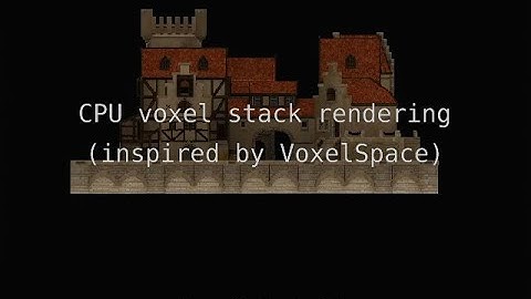 CPU voxel stack rendering