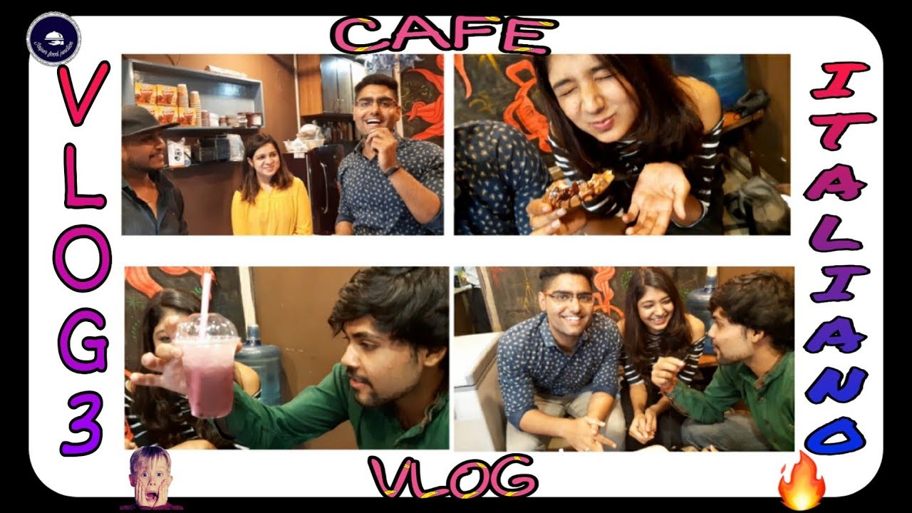 VLOG 3 ITALIANO CAFE, RAJA PARK FOOD REVIEW BEST CAFE IN JAIPUR FOOD VLOG JAIPUR FOOD