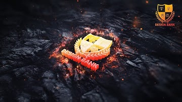 ID #248 - Fire Lava Logo Intro Reveal Animation - Design Bank Logo Animation