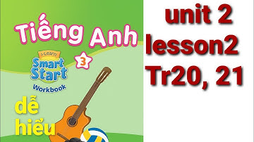 Sách bài tập tiếng anh lớp 3 unit 2 family lesson 2trang 20,21 workbook i-learn smart start dễ hiểu