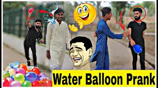 throwing water balloon prank 😜 |Funny prank video| Funny video 2024| By Ali king Vlogs