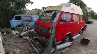 Abandoned VW T3 Caravelle T3 Transporter Volkswagen Jetta mk2