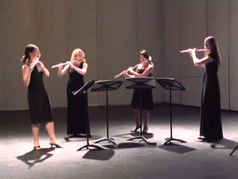 Con Brio Flute Quartet performs Fuga y Misterio