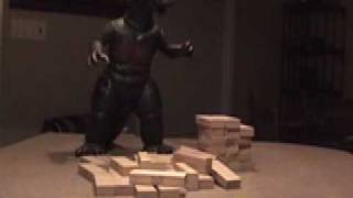 Godzilla doesn't play Jenga
