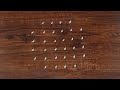 Apartment Rangoli designs with 6 Dots | Chinna Muggulu | Small Kolam designs