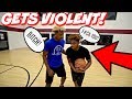 DDG vs 6 FOOT 5 TRASH TALKER INTENSE 1v1 BASKETBALL!! (ALMOST FOUGHT)