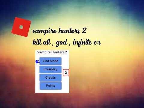 Works Roblox Vampire Hunters 2 Gui Kill All Script Working 2 December Youtube - roblox vampire hunters exploit 2018