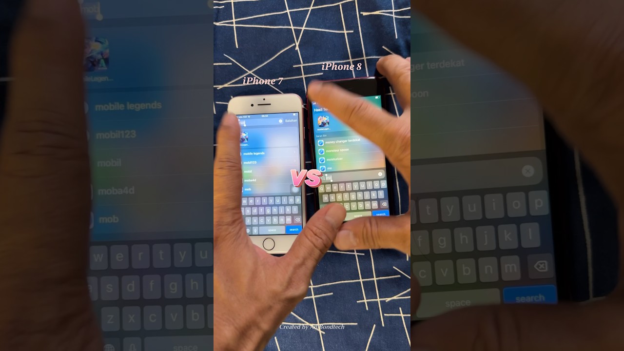 iPhone 7 vs iPhone 8 Start Open Mobile Legends 