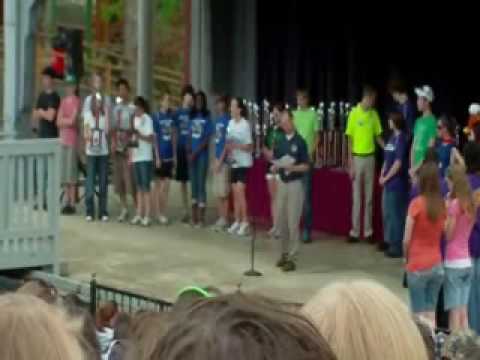 Awards Ceremony at the St. Louis Music in the Parks Festival (A and AA concert bands)