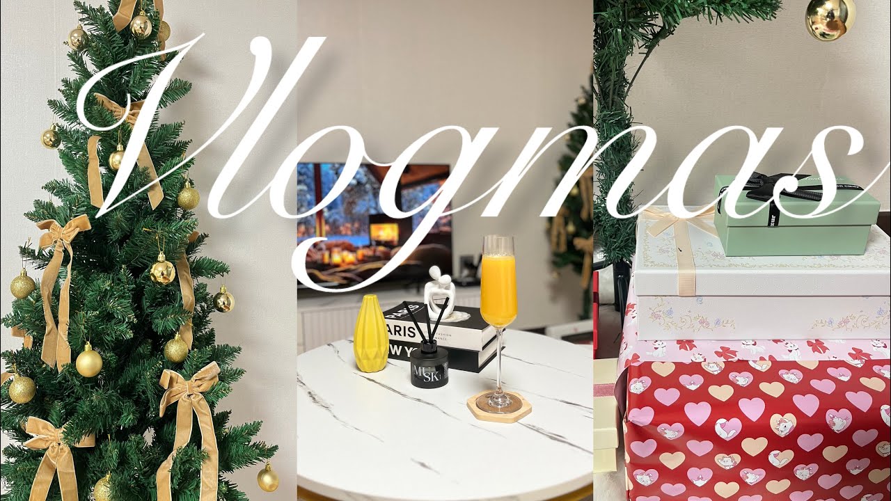 Vlogmas EP1 | Decorating my Christmas tree + Cozy holiday vibes