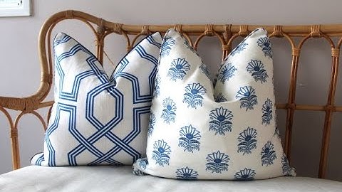 Custom made Thibaut Cushion covers, Paired with Geometric matching cushion
