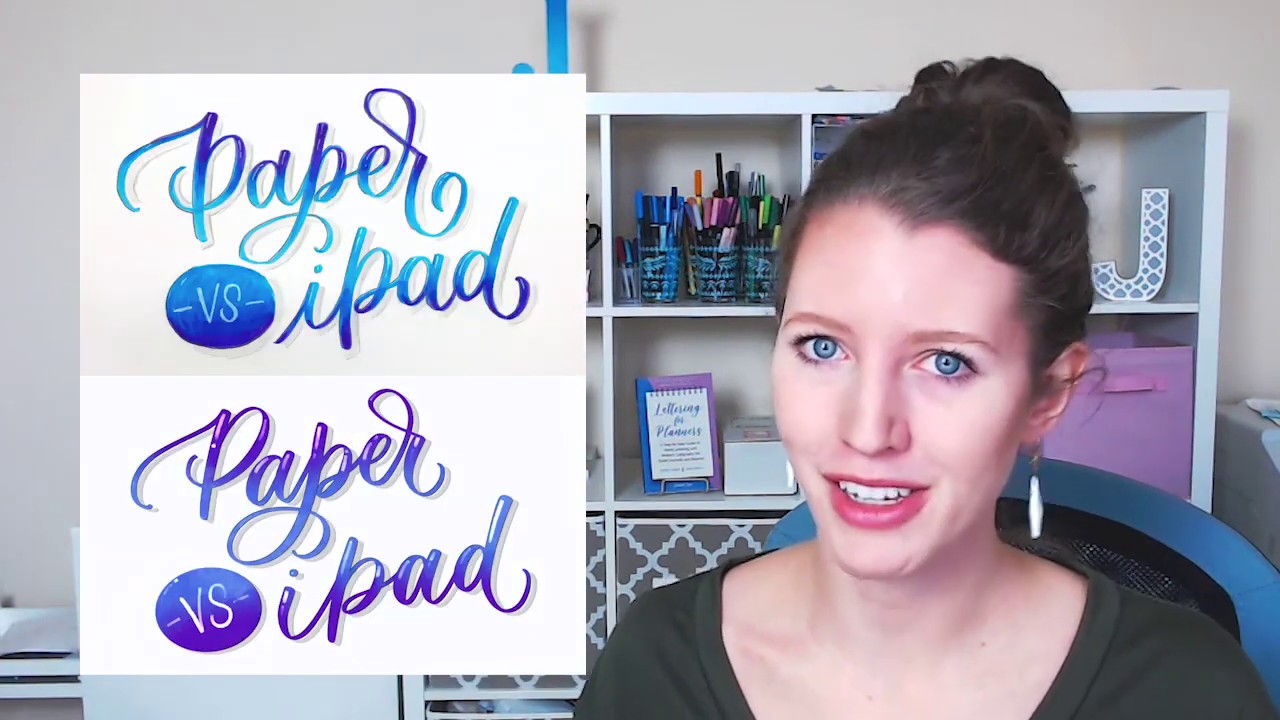Paper vs. iPad Comparison and How to Start Digital Lettering YouTube