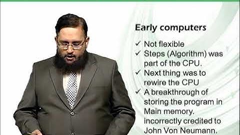 Stored program | Introduction to Computing | CS101_Topic033