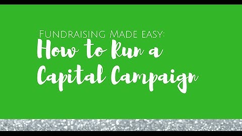 How to Run a Capital Campaign for Music Educators