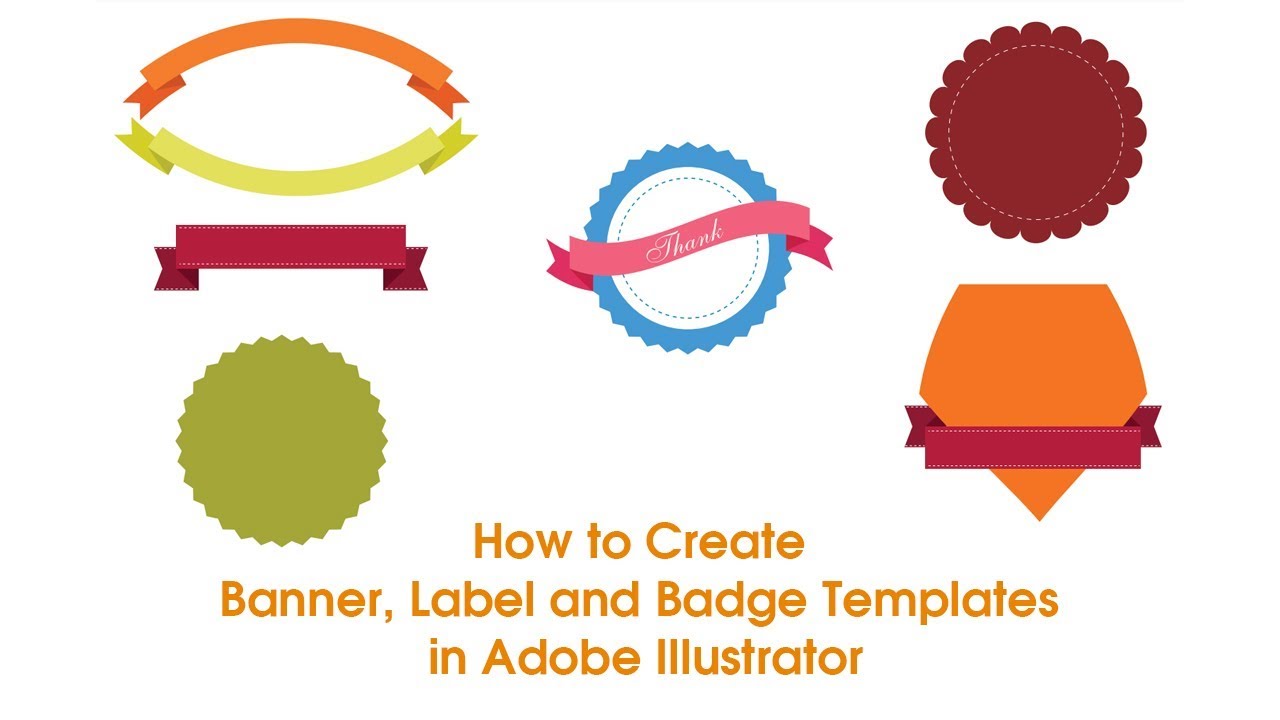 How to Create Banner, Label and Badge Templates in Adobe Illustrator In Adobe Illustrator Label Template