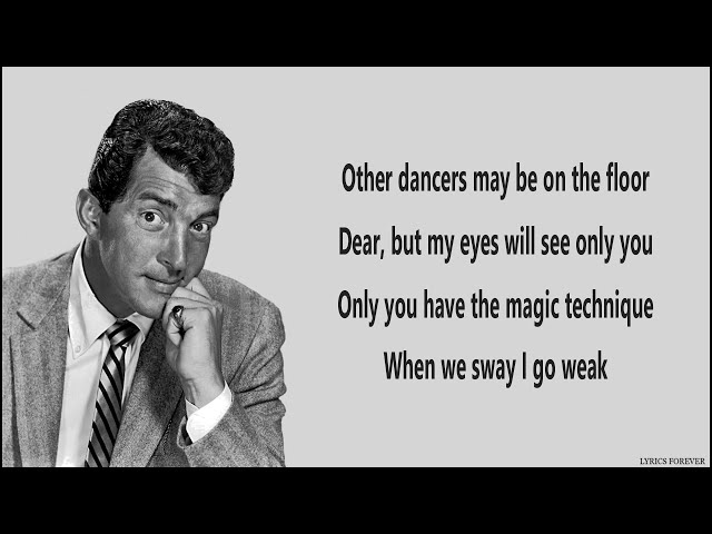 SWAY - Dean Martin 🎺 (Lyrics) class=