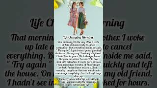 Past Simple Tense Story( Life Changing Morning )