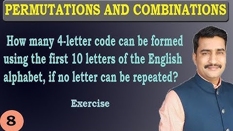 How Many 4 Letter Code Can Be Formed Using 10 Letters Best Example