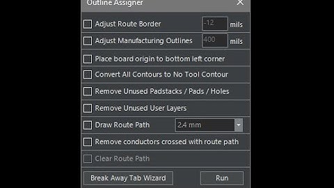 Outline Assigner for Xpedition/PADS