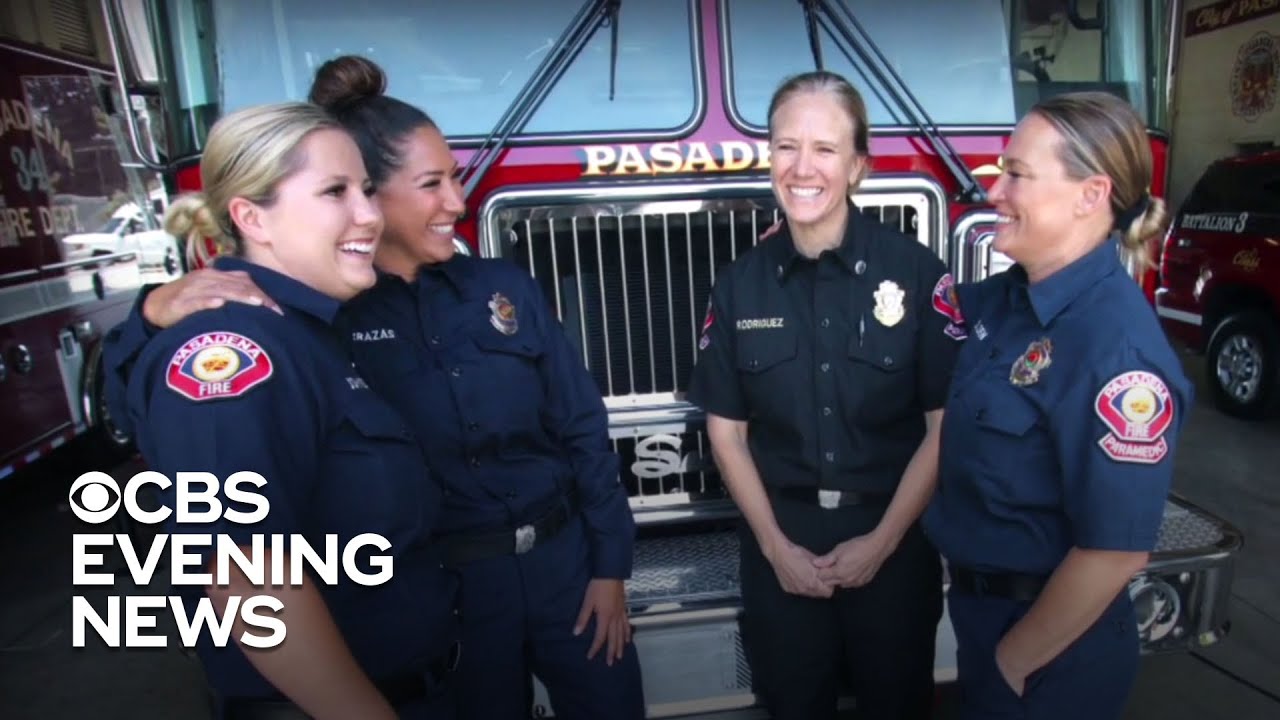 Pasadena Fire Department staffs allwomen fire crew for the first time