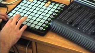 Ableton Live +Launchpad- step sequencer/performance controller.