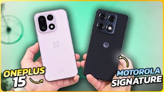 MEJOR ANDROID por 1000€! OnePlus 15 vs Motorola Signature