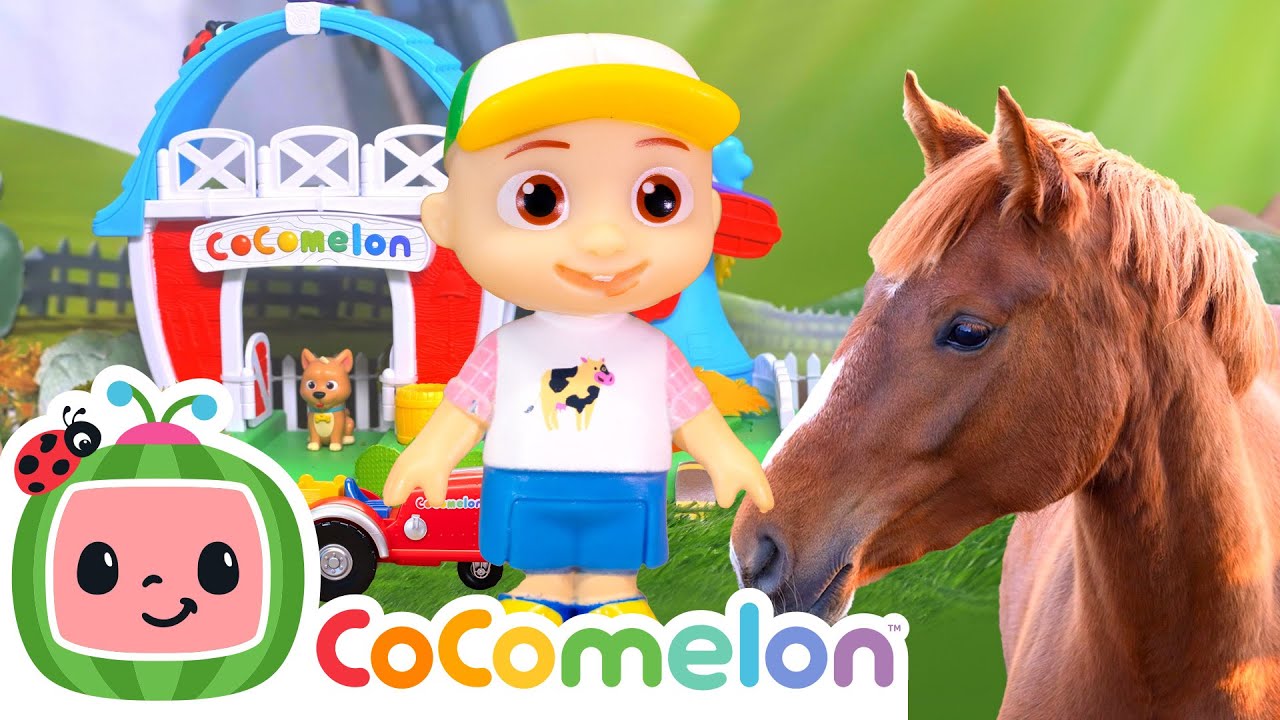 Pretend Play & REAL LIFE Old MacDonald! 🐴🐮 + MORE CoComelon Toy Play Pretend