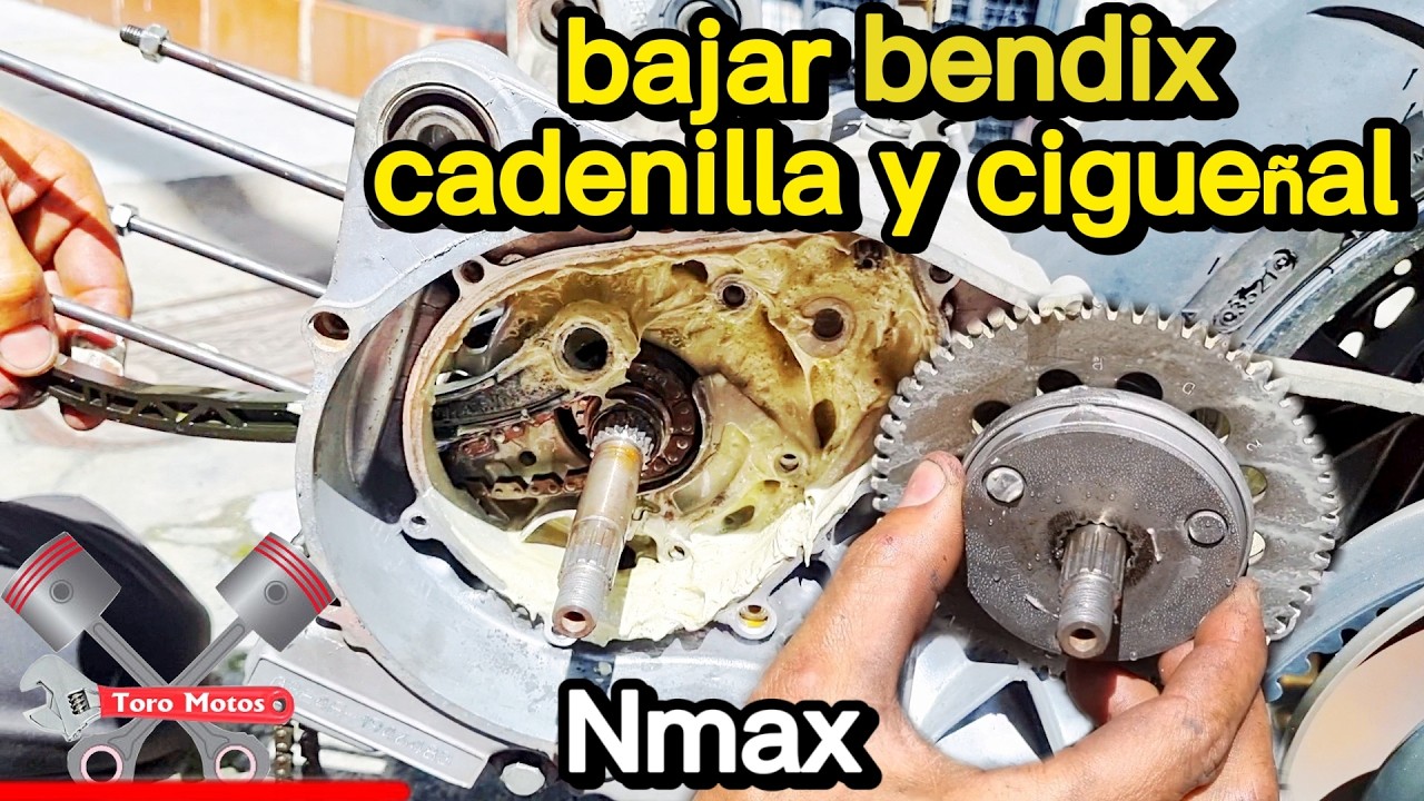 🚫 Como quitar el Cigüeñal la Cadenilla en Yamaha Nmax 155 fácilmente