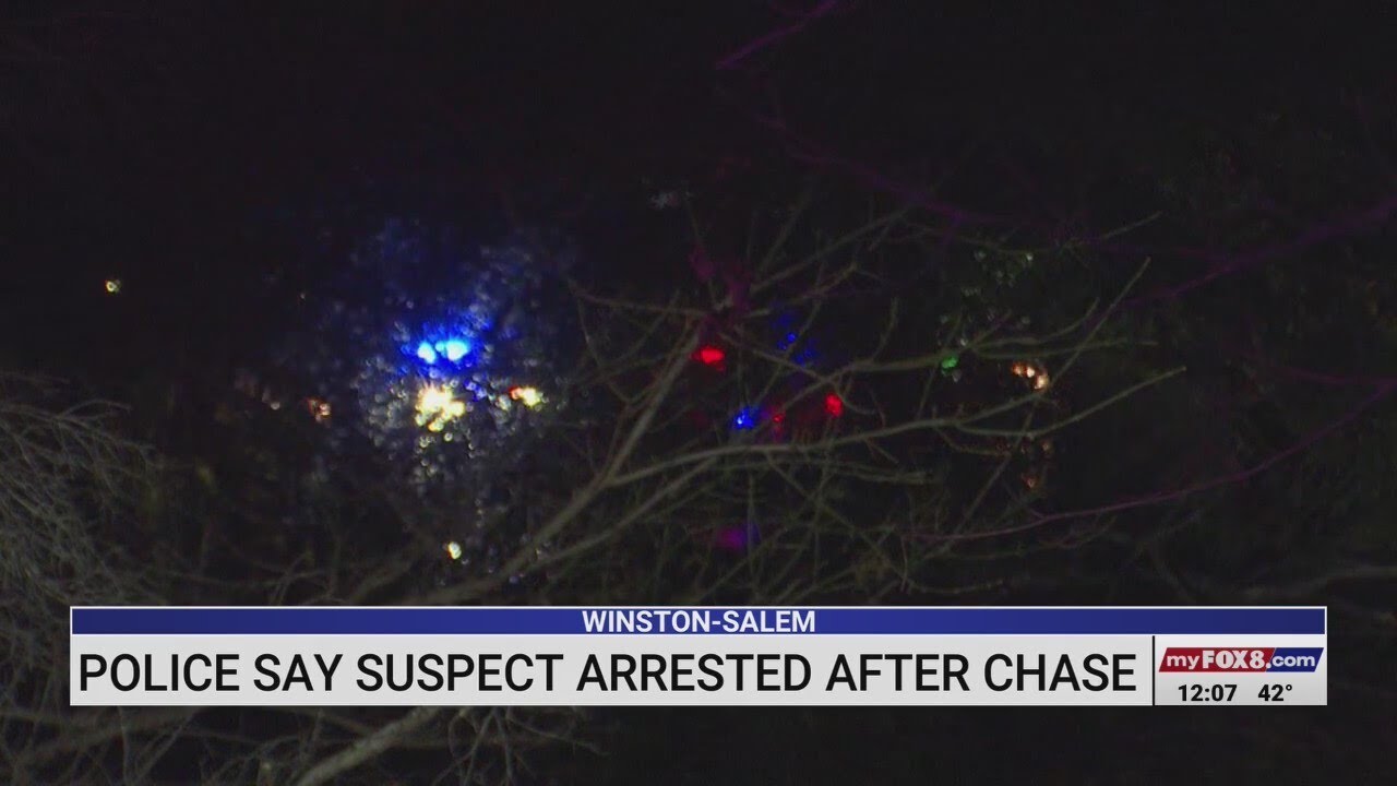 Suspect in wrong-way chase arrested, Winston-Salem police say - YouTube
