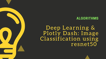 Plotly Deep Learning App : Image classification using an ImageNet model