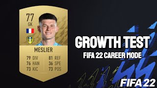 Illan Meslier Growth Test! FIFA 22 Career Mode