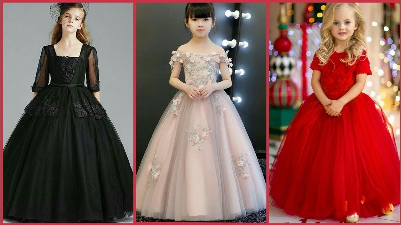 Buy Luxury Red Long Tail Dress New Luxury Princess Ball Gowns Wedding Tutu Dress  Girls Party Flower Girl Dresses Evening Prom Frocks Online in India - Etsy