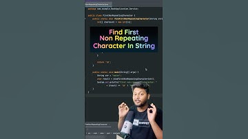 Find First Non Repeating Character In String #coding #javaframework #programming