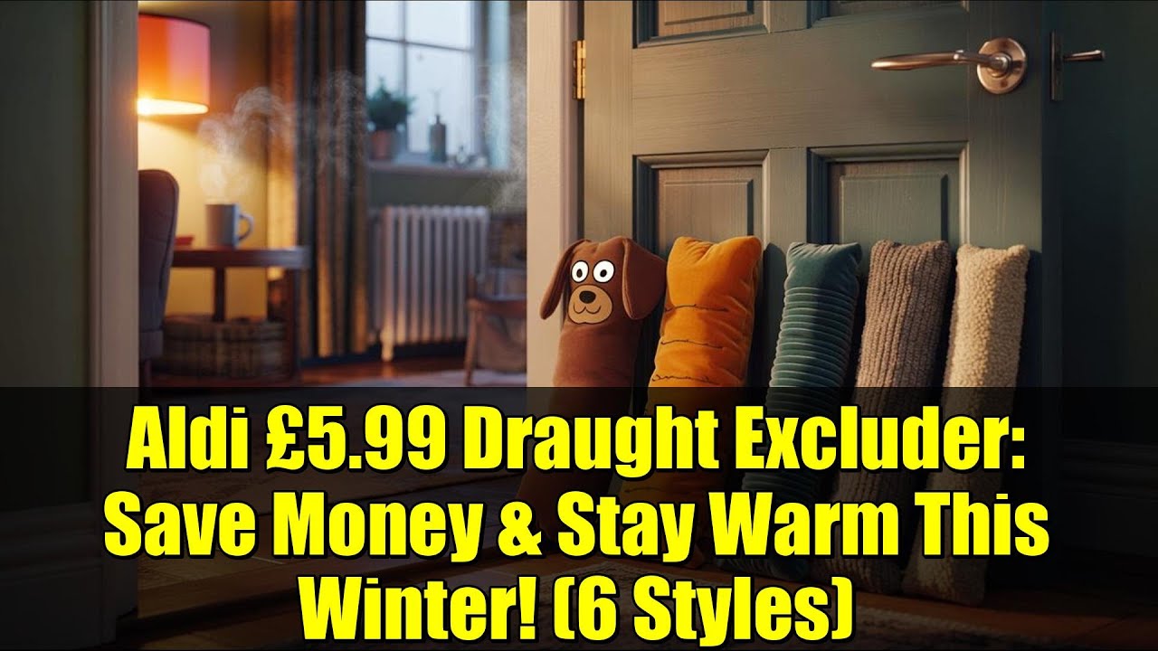 Aldi £5.99 Draught Excluder: Save Money & Stay Warm This Winter! (6 Styles)