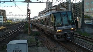 [制限速度ギリギリ?]223系V49編成+225系I6編成 新快速 野洲行き 茨木通過