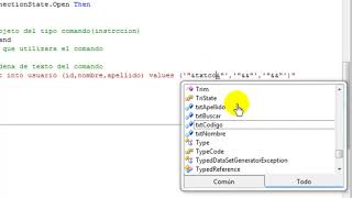 Inserta, actualizar, eliminar y buscar visual basic 2005 Parte 2