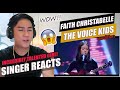 SINGER REACTS to Faith Christabelle - Before You Go | Blind Auditions | The Voice Kids Indonesia S.4
