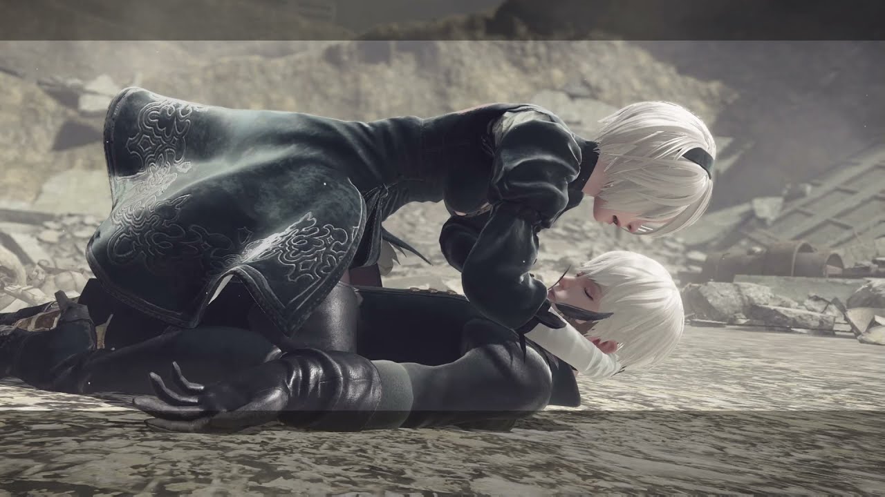 The best movement of Nier Automate - 2B cry for 9S, really sad...