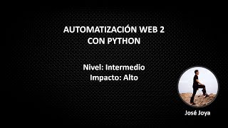 Automatización Web con Python 2 - Selenium