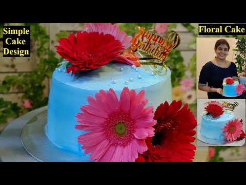 simple floral cake - Decorated Cake by Aoibheann Sims - CakesDecor