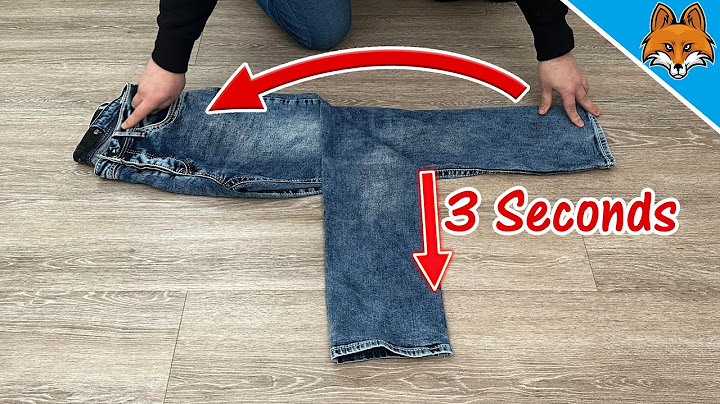 Quasi NESSUNO conosce questi 4 trucchi per piegare i pantaloni💥(Sorprendente)🤯