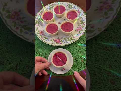 🍓Тарталетки с малиновым кремом #shorts #десерт #dessert