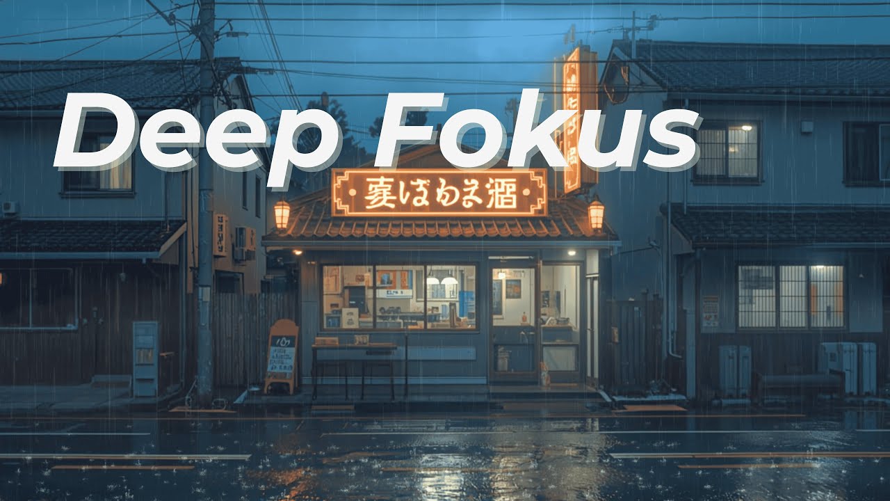 90’s Night Drive Lofi 🚗 Rainy Retro Beats for Focus & Relax