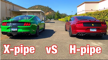 Mustang gt x pipe vs H pipe
