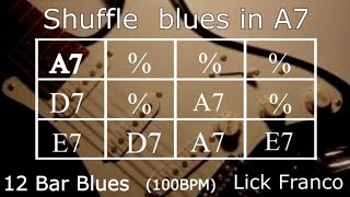 Backing Track in A7 Shuffle Blues chords