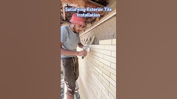 Satisfying Exterior Tile Installation
